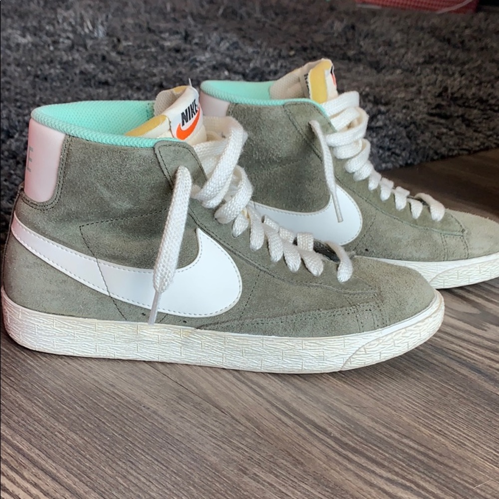 Olive Green Nike High Tops